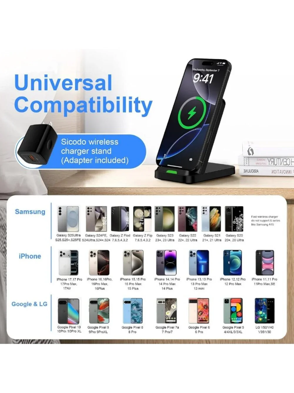 Fast Wireless Charger Stand for Galaxy S26 Ultra - Quick Charge & Sleek Design